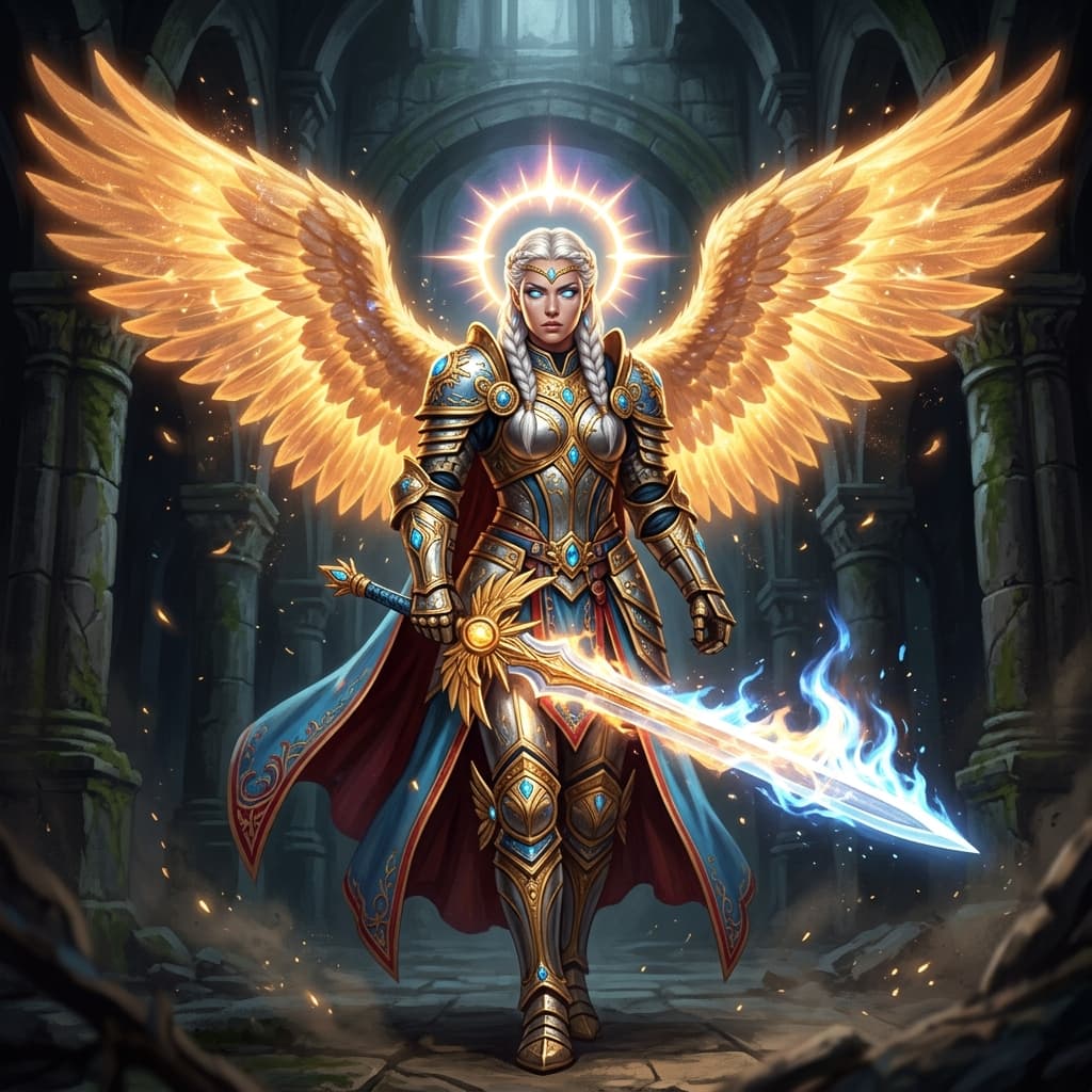 Aasimar visual atmosphere