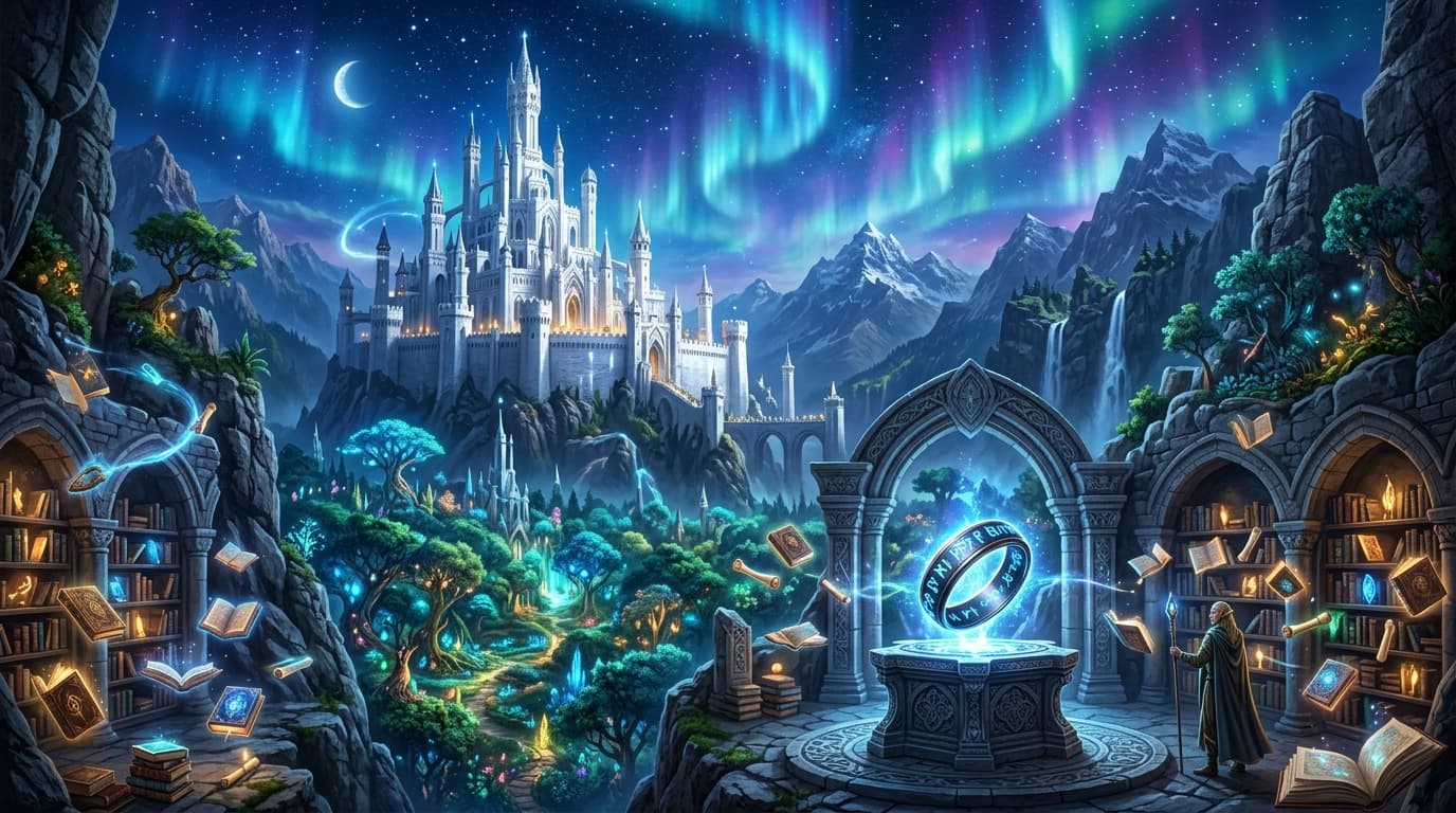 Fantasy Sagas universe artwork
